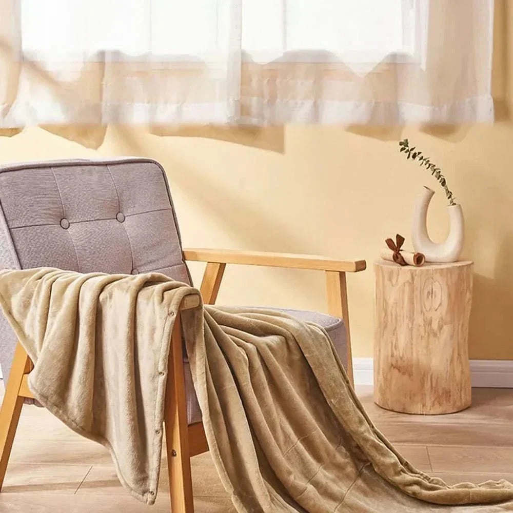 **HEATEASE USB Heated Blanket with 3 Adjustable Heat Settings - Cozy, Portable, and Perfect for Home or Travel**