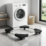 Adjustable Appliance Roller Base – Fits to 50×50cm, Locking Wheels & Anti-Vibration