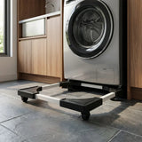 Adjustable Appliance Roller Base – Fits to 50×50cm, Locking Wheels & Anti-Vibration