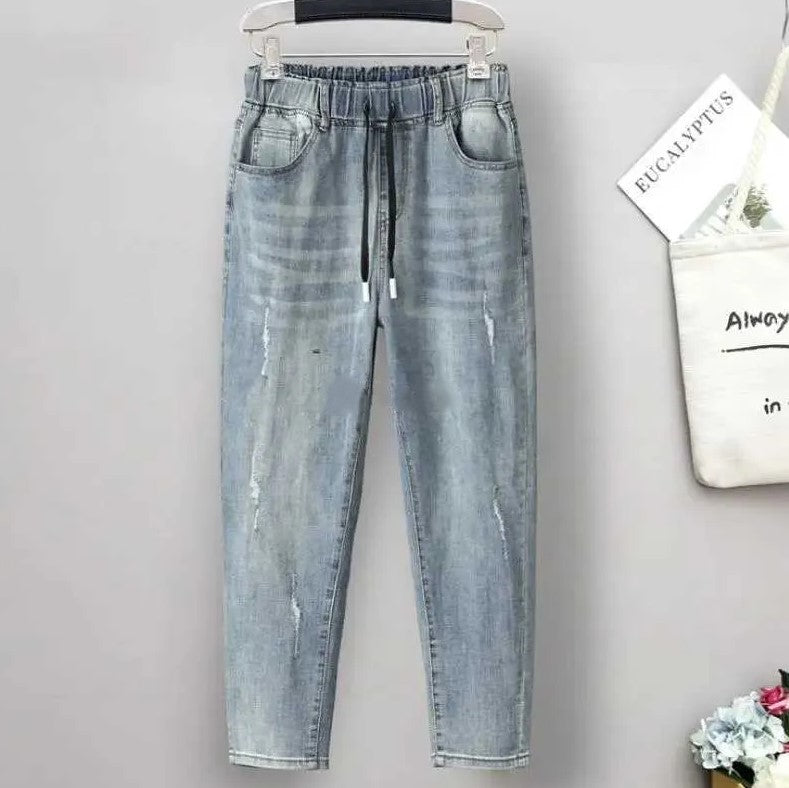 Plus Size High-Waisted Stretch Baggy Jeans for Ultimate Comfort and Style