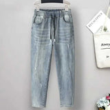 Plus Size High-Waisted Stretch Baggy Jeans for Ultimate Comfort and Style