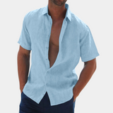 Dax – Short Sleeve Men's Linen Shirt, Spring 2025 Edition