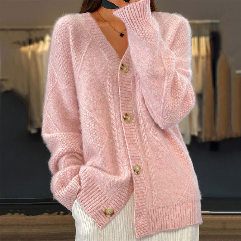 Women's v-neck cardigan, view 1