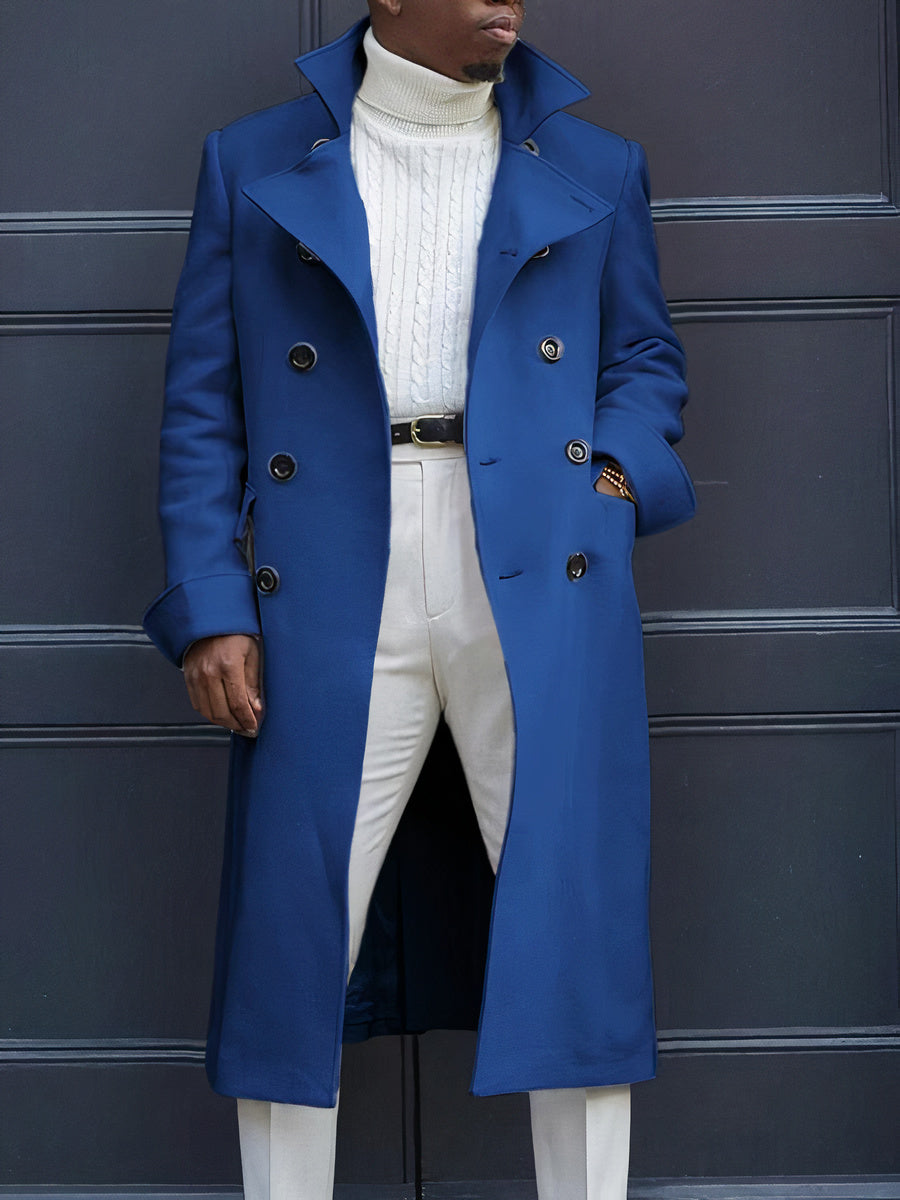 Men's Coat with Double-Breasted Closure – Matteo