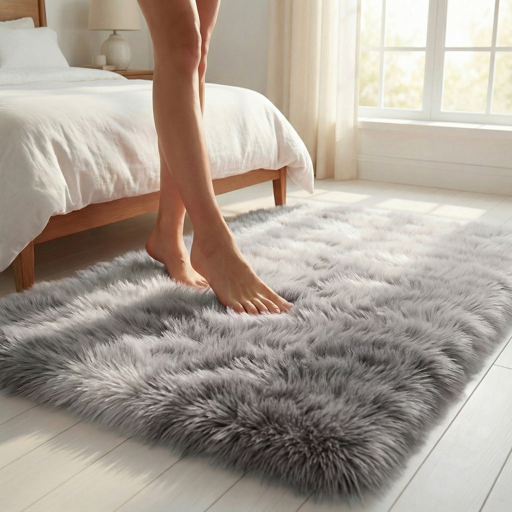 Gradient Plush Area Rug - Soft, Shed-Free, Non-Slip Design for Ultimate Comfort