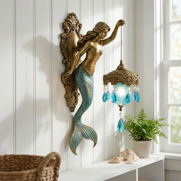 Optimized Product Title: "Meerjungfrau Wandlampe – Kreative Unterwasser-Mermaid Wandbeleuchtung für Kinderzimmer, Schlafzimmer & Spielzimmer" 

This title includes relevant keywords while providing additional context about the product's use and appeal.