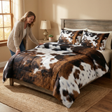 Western-Stil Kuhflecken Bettdecken-Set – Rustikales Design für Ihr Schlafzimmer