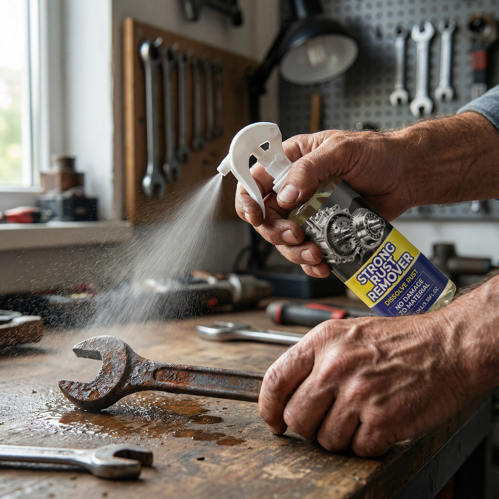 Optimized Product Title: "Effektives Rostentferner-Spray – Rostlöser ohne Schrubben für mühelose Anwendung" 

This title includes relevant keywords for better visibility while highlighting the product's effectiveness and ease of use.