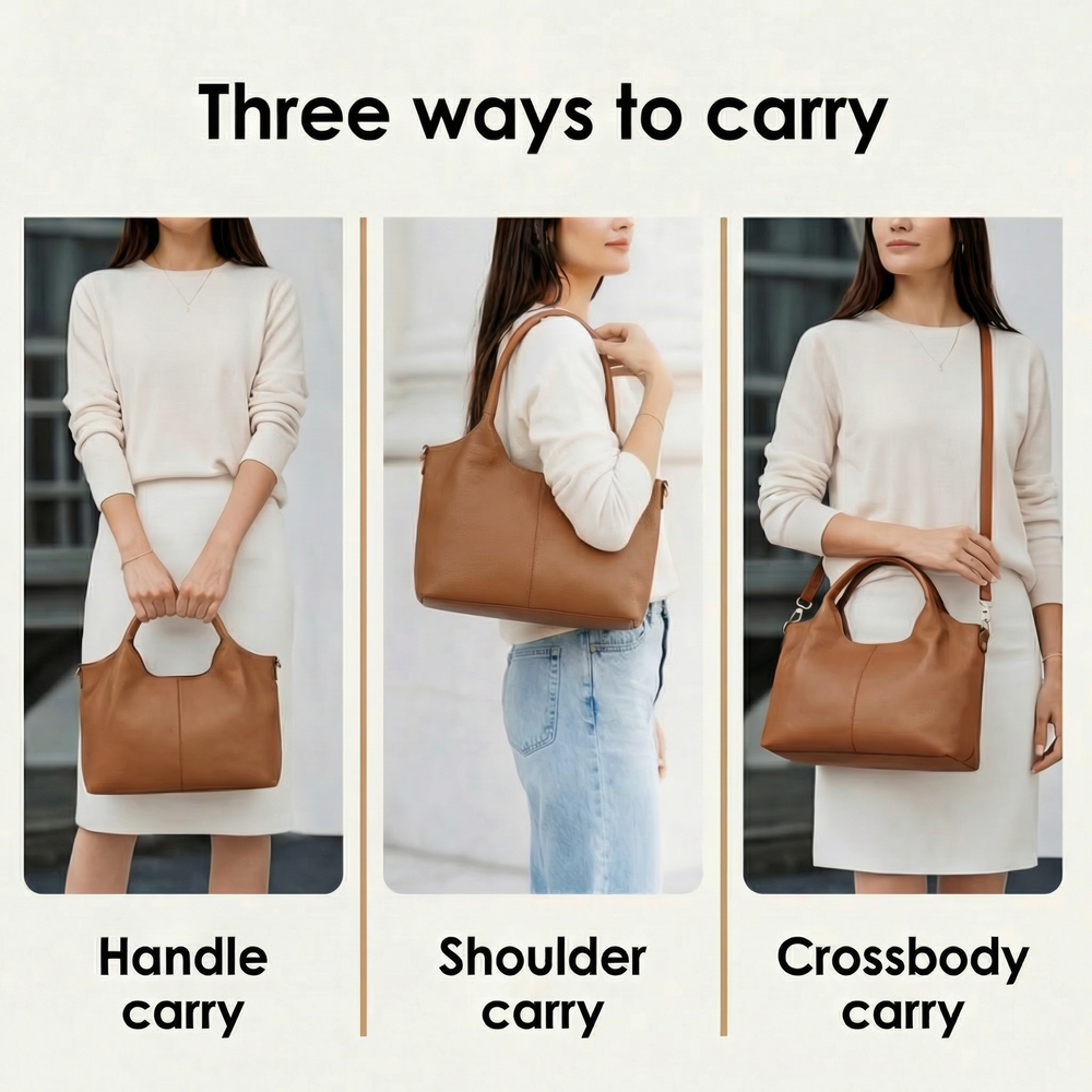 Optimized Product Title: "Weiche Leder Hobo Tasche mit Mehreren Fächern – Stilvolle und Praktische Handtasche für Jeden Anlass" 

This title includes relevant keywords while also emphasizing the product's features and appeal.