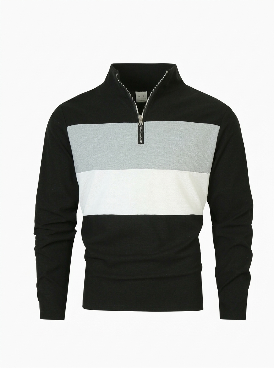 Brit & Boho™ Aspen Colorblock Quarter-Zip Pullover for Women | Stylish & Comfortable Layering Top