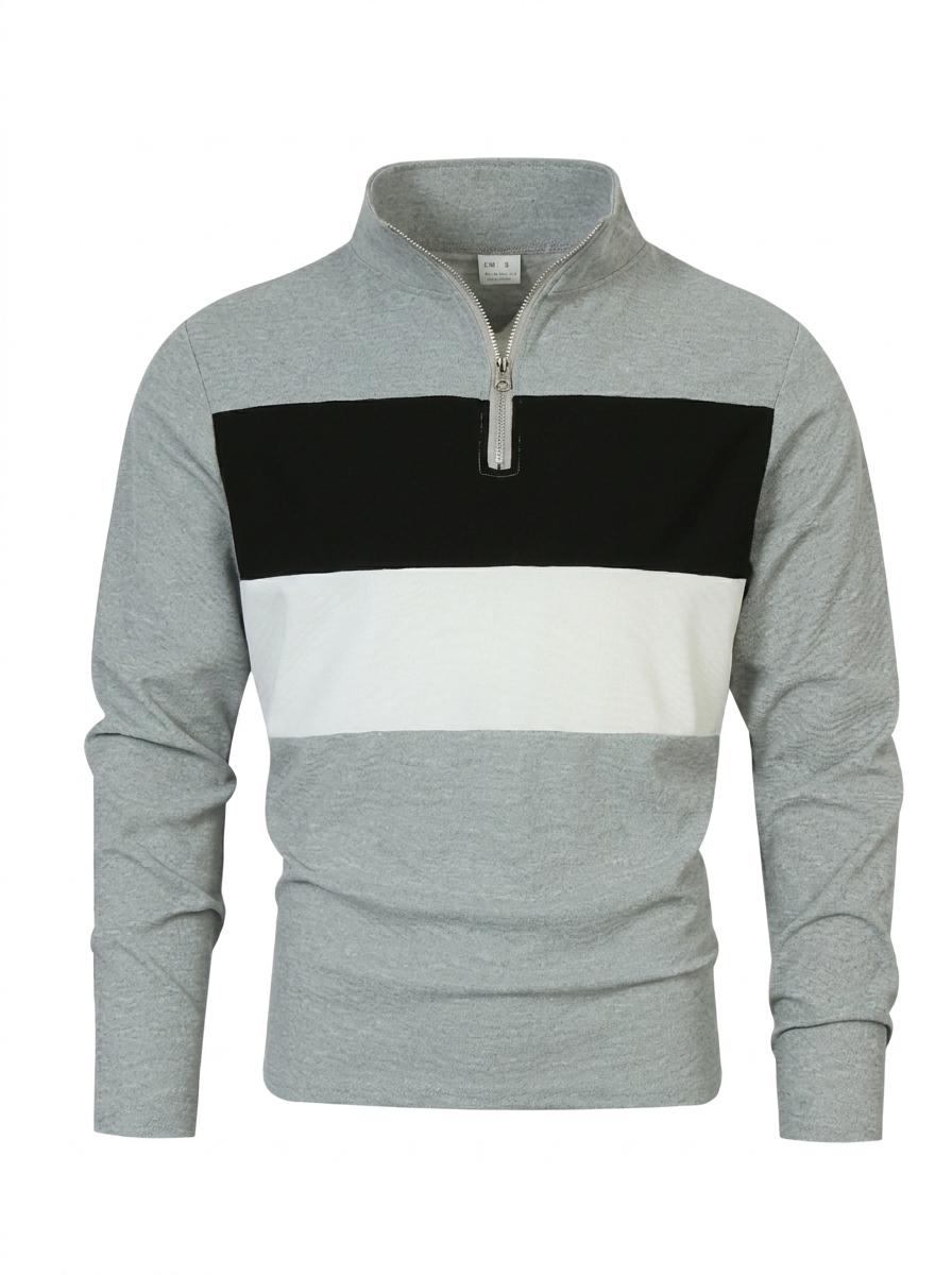 Brit & Boho™ Aspen Colorblock Quarter-Zip Pullover for Women | Stylish & Comfortable Layering Top