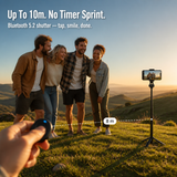 Magnetic Smartphone Tripod – 4-Leg Stability, MagSafe Compatible & Bluetooth Remote