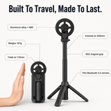 Magnetic Smartphone Tripod – 4-Leg Stability, MagSafe Compatible & Bluetooth Remote