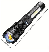 Ultra-Bright 5000 Lumens Military-Grade Tactical Flashlight - High-Performance, Durable & Waterproof