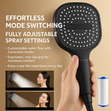 High Pressure Shower Head with Turbo Boost Technology & Advanced Filtration System - Ultimate Shower Experience