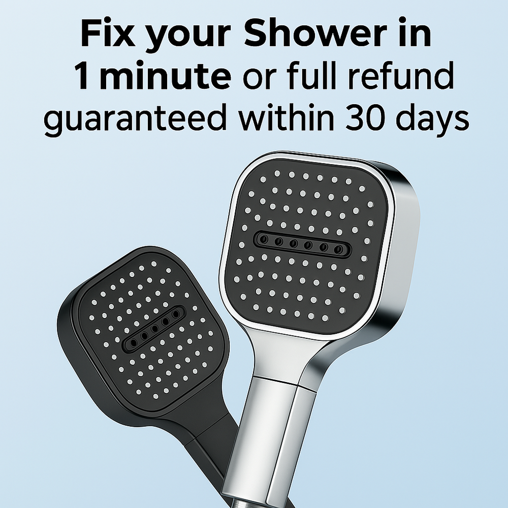 High Pressure Shower Head with Turbo Boost Technology & Advanced Filtration System - Ultimate Shower Experience