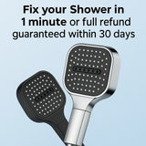 High Pressure Shower Head with Turbo Boost Technology & Advanced Filtration System - Ultimate Shower Experience