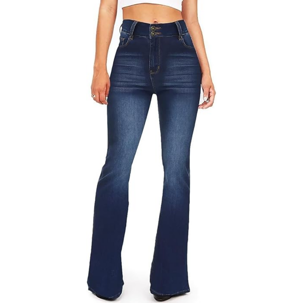 Stella High-Waisted Flared Jeans for Women - Trendy & Comfortable Denim Pants