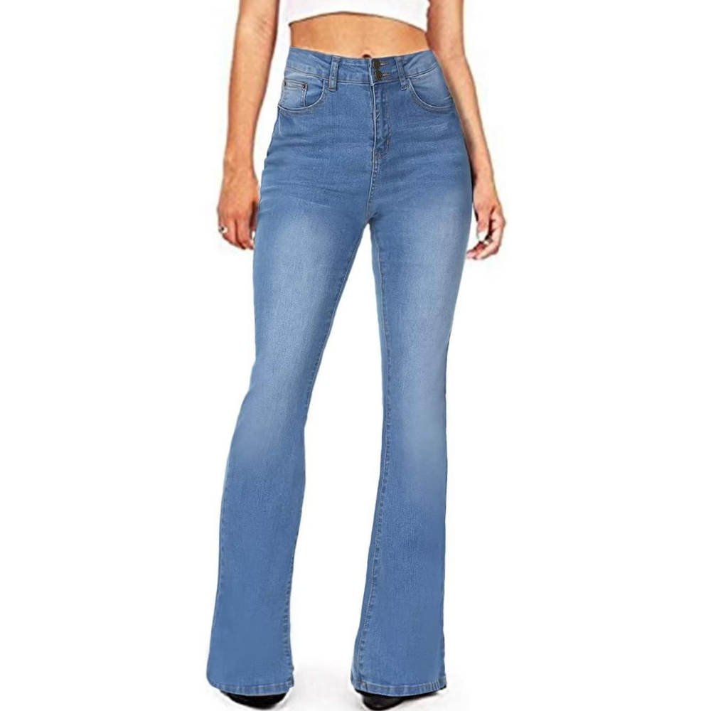 Stella High-Waisted Flared Jeans for Women - Trendy & Comfortable Denim Pants