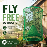 Reusable Wire Cage Fly Trap – Non-Toxic, 40,000 Capacity & Foldable