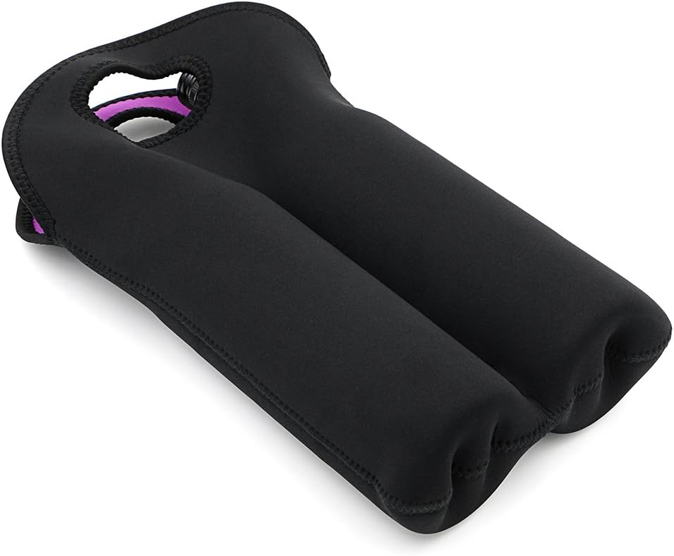 Premium Insulated Dual-Bottle Wine Carrier - Stylish & Durable Wine Tote for Travel & Storage