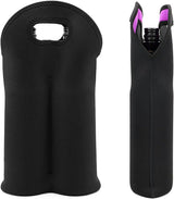 Premium Insulated Dual-Bottle Wine Carrier - Stylish & Durable Wine Tote for Travel & Storage