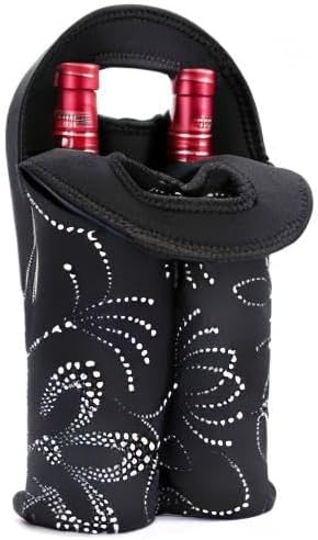 Premium Insulated Dual-Bottle Wine Carrier - Stylish & Durable Wine Tote for Travel & Storage