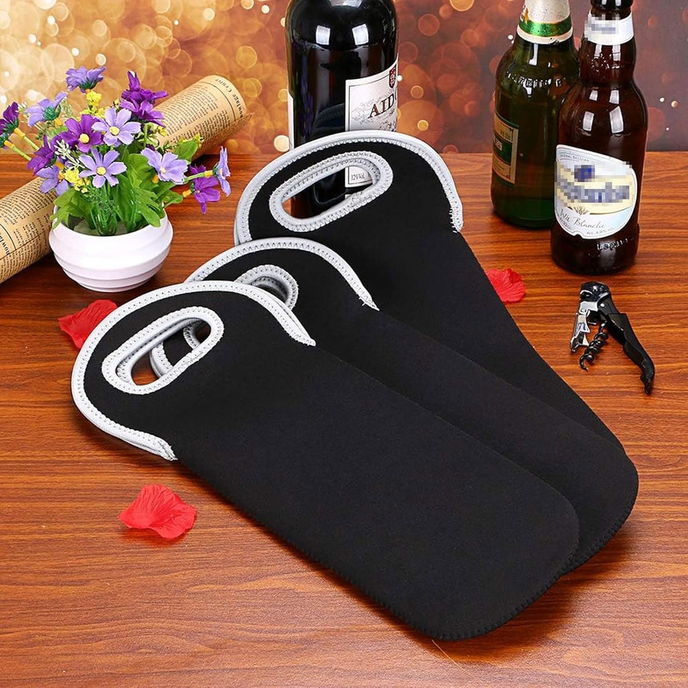 Premium Insulated Dual-Bottle Wine Carrier - Stylish & Durable Wine Tote for Travel & Storage