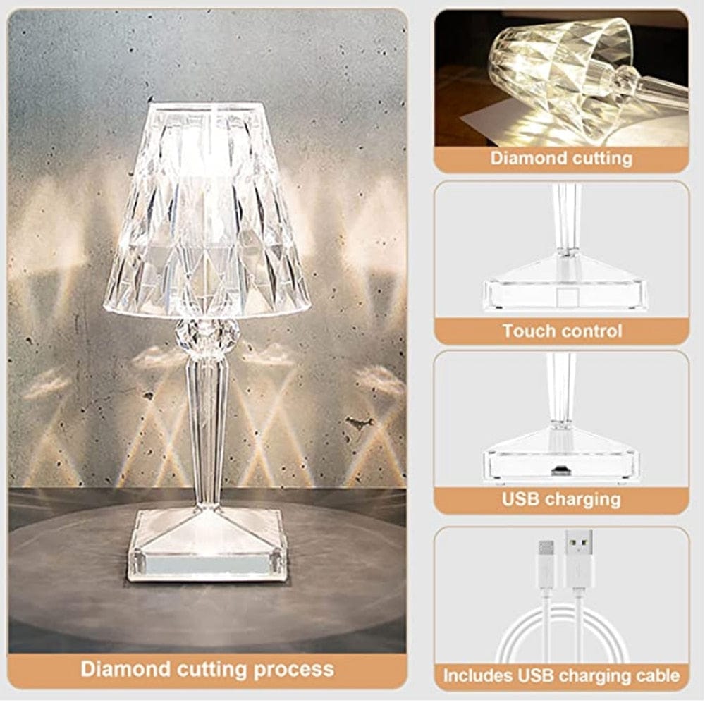 Optimized Product Title: "Elegante LED Kristall Tischlampe – Modernes Design für Wohnzimmer & Schlafzimmer – Energiesparende Beleuchtung" 

This title includes relevant keywords, highlights the product's features, and targets potential uses to improve vis