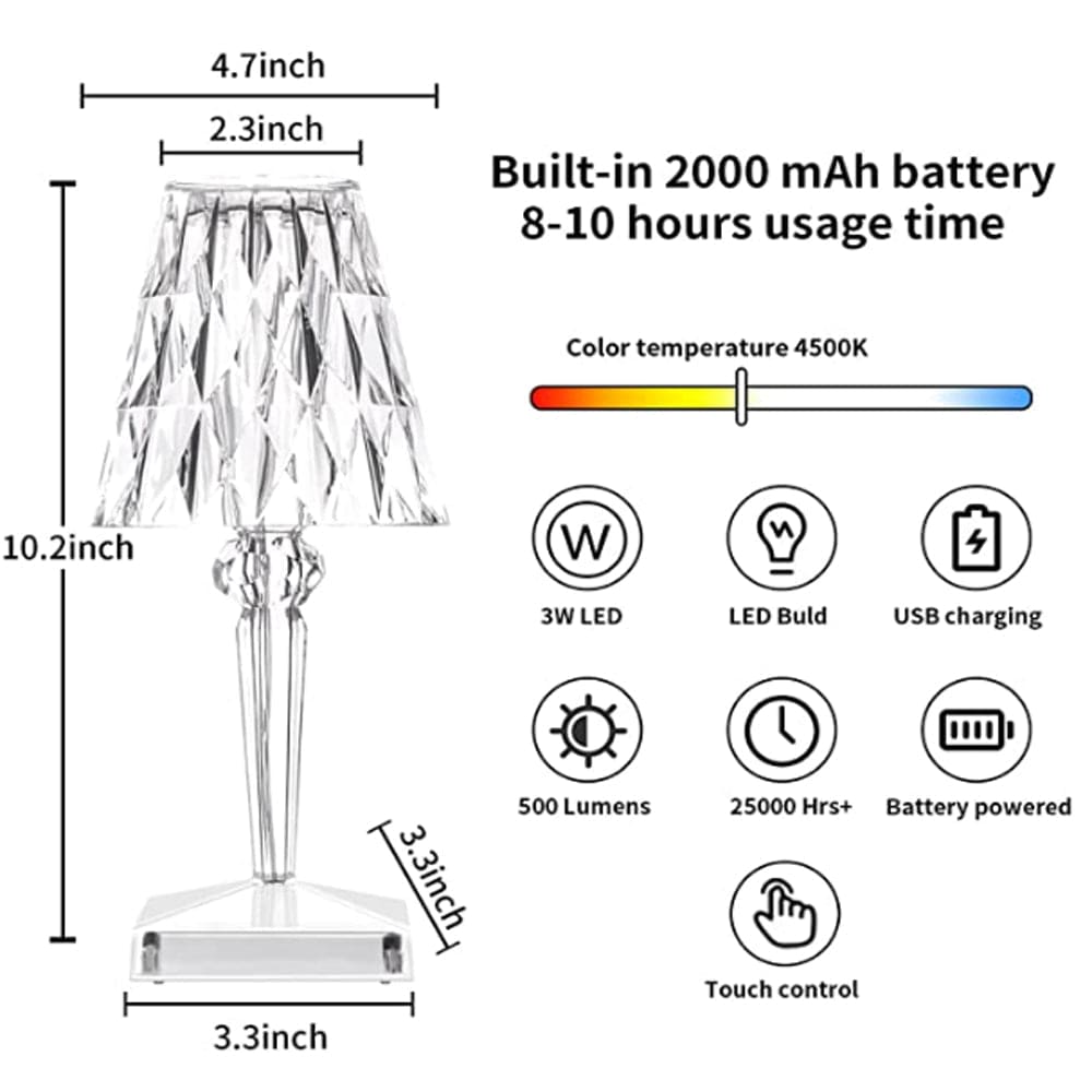 Optimized Product Title: "Elegante LED Kristall Tischlampe – Modernes Design für Wohnzimmer & Schlafzimmer – Energiesparende Beleuchtung" 

This title includes relevant keywords, highlights the product's features, and targets potential uses to improve vis