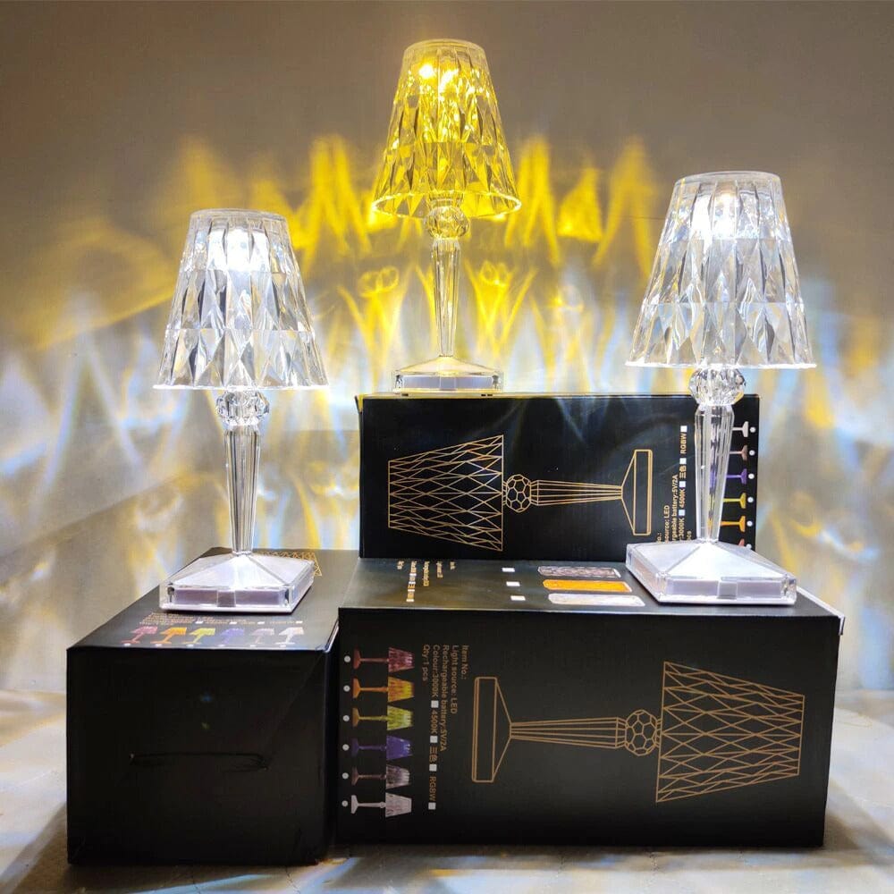 Optimized Product Title: "Elegante LED Kristall Tischlampe – Modernes Design für Wohnzimmer & Schlafzimmer – Energiesparende Beleuchtung" 

This title includes relevant keywords, highlights the product's features, and targets potential uses to improve vis