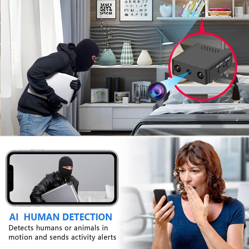 Mini WiFi Security Camera – 1080P HD Video, Night Vision & Built-In Audio