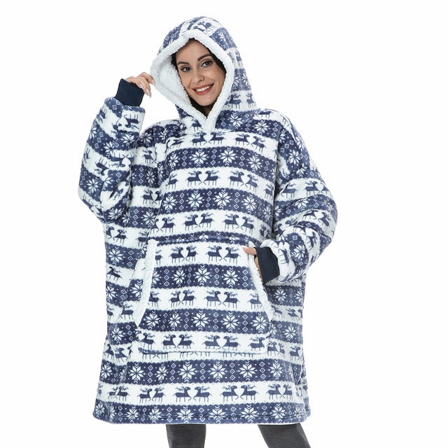 Cozy Hoodie Blanket Combo | Soft, Warm, and Versatile Wearable Blanket for Ultimate Comfort