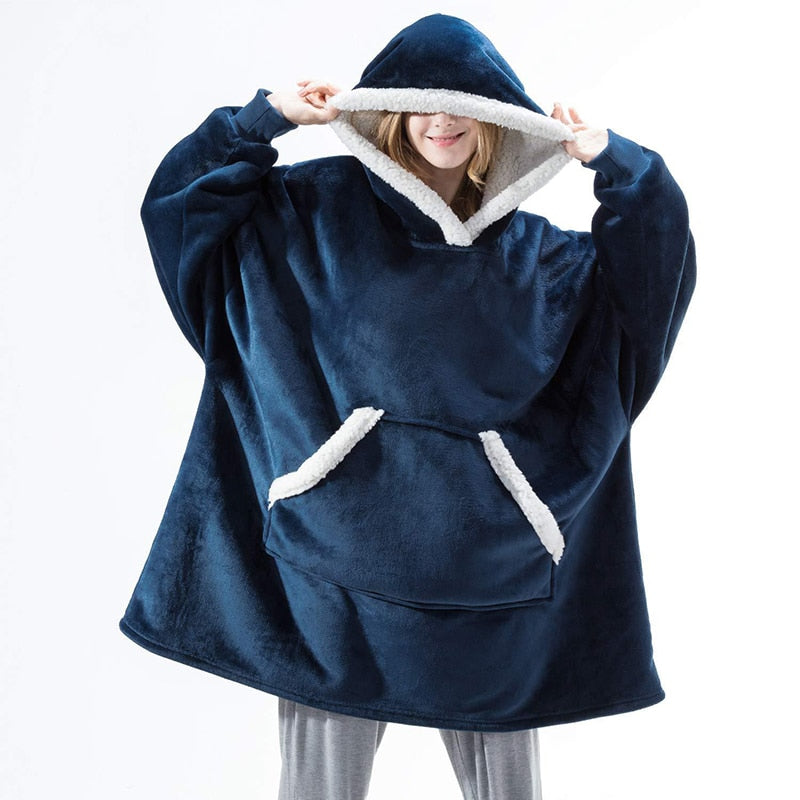Cozy Hoodie Blanket Combo | Soft, Warm, and Versatile Wearable Blanket for Ultimate Comfort