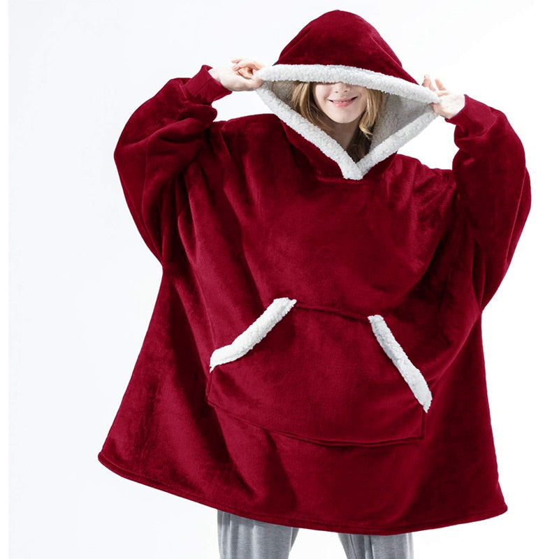 Cozy Hoodie Blanket Combo | Soft, Warm, and Versatile Wearable Blanket for Ultimate Comfort