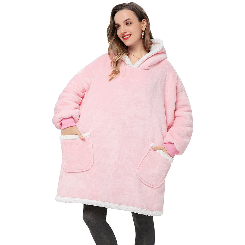Cozy Hoodie Blanket Combo | Soft, Warm, and Versatile Wearable Blanket for Ultimate Comfort