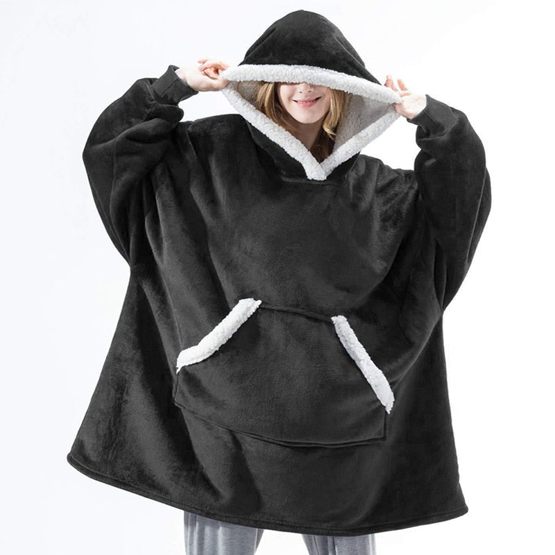 Cozy Hoodie Blanket Combo | Soft, Warm, and Versatile Wearable Blanket for Ultimate Comfort