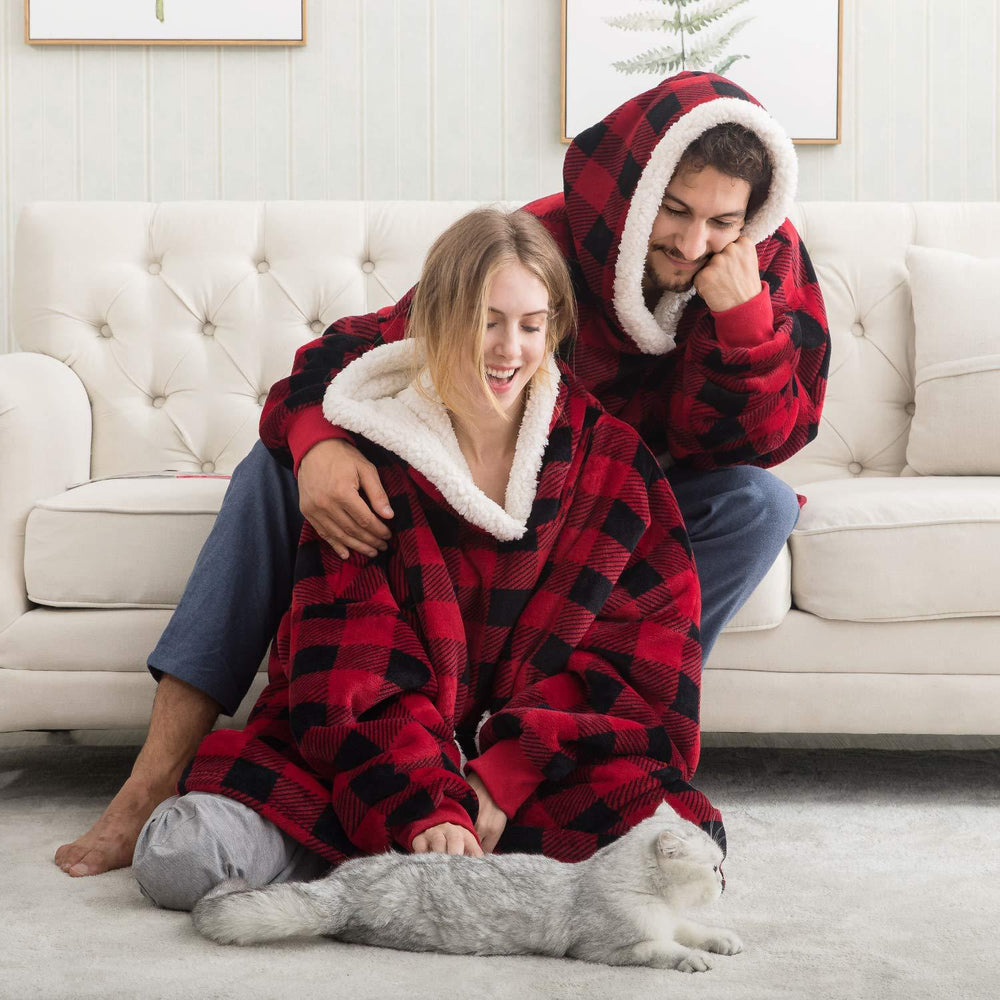 Cozy Hoodie Blanket Combo | Soft, Warm, and Versatile Wearable Blanket for Ultimate Comfort