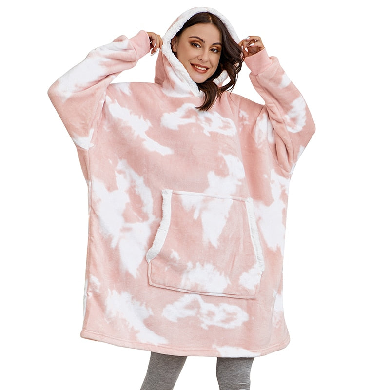 Cozy Hoodie Blanket Combo | Soft, Warm, and Versatile Wearable Blanket for Ultimate Comfort