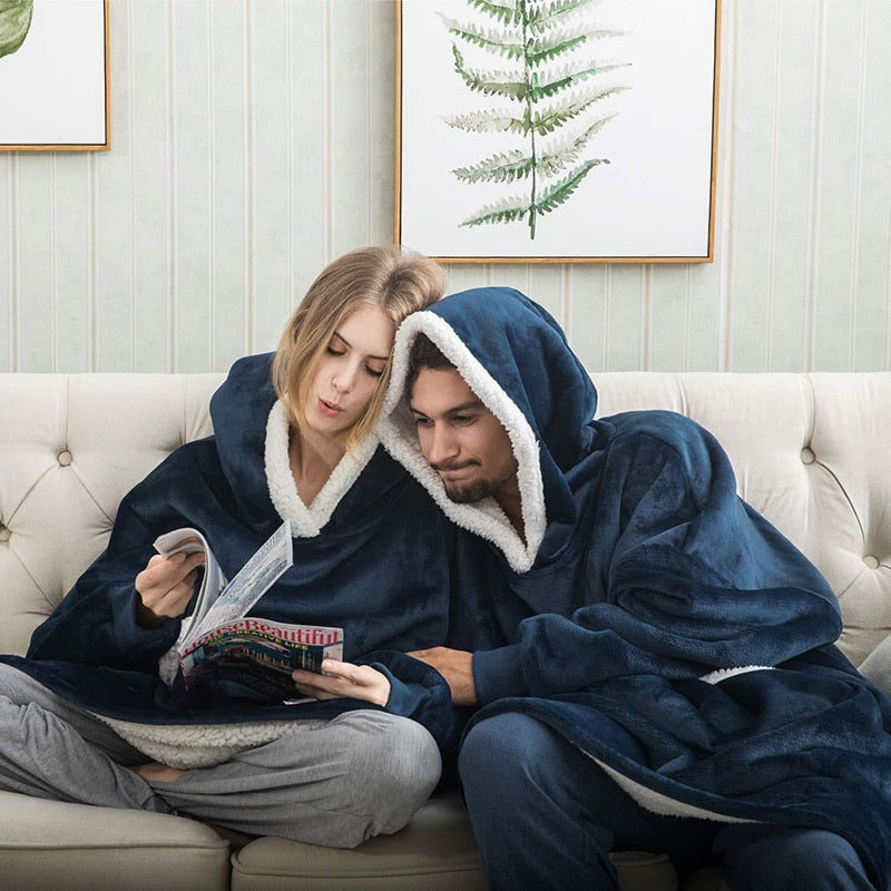 Cozy Hoodie Blanket Combo | Soft, Warm, and Versatile Wearable Blanket for Ultimate Comfort