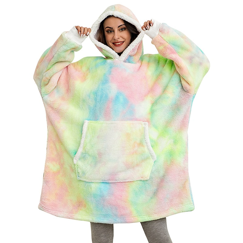 Cozy Hoodie Blanket Combo | Soft, Warm, and Versatile Wearable Blanket for Ultimate Comfort