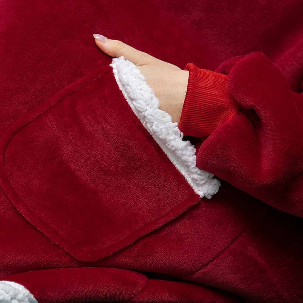 Cozy Hoodie Blanket Combo | Soft, Warm, and Versatile Wearable Blanket for Ultimate Comfort