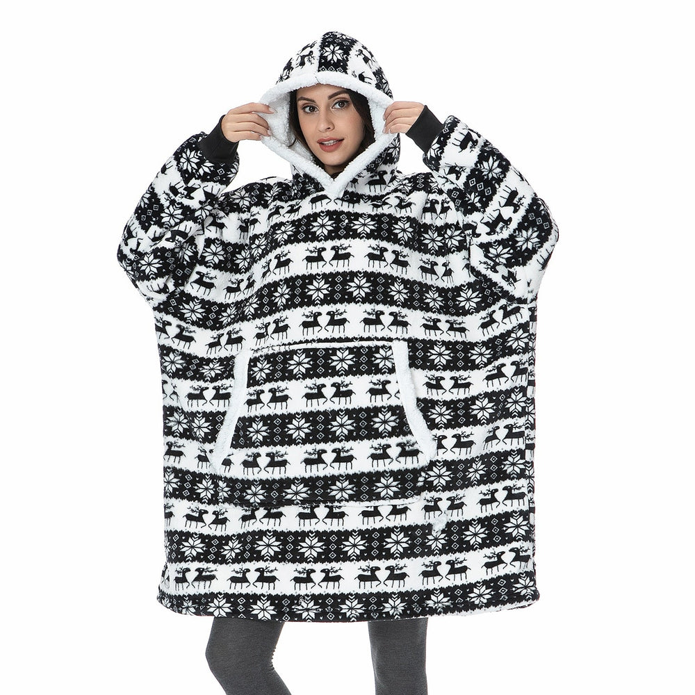 Cozy Hoodie Blanket Combo | Soft, Warm, and Versatile Wearable Blanket for Ultimate Comfort