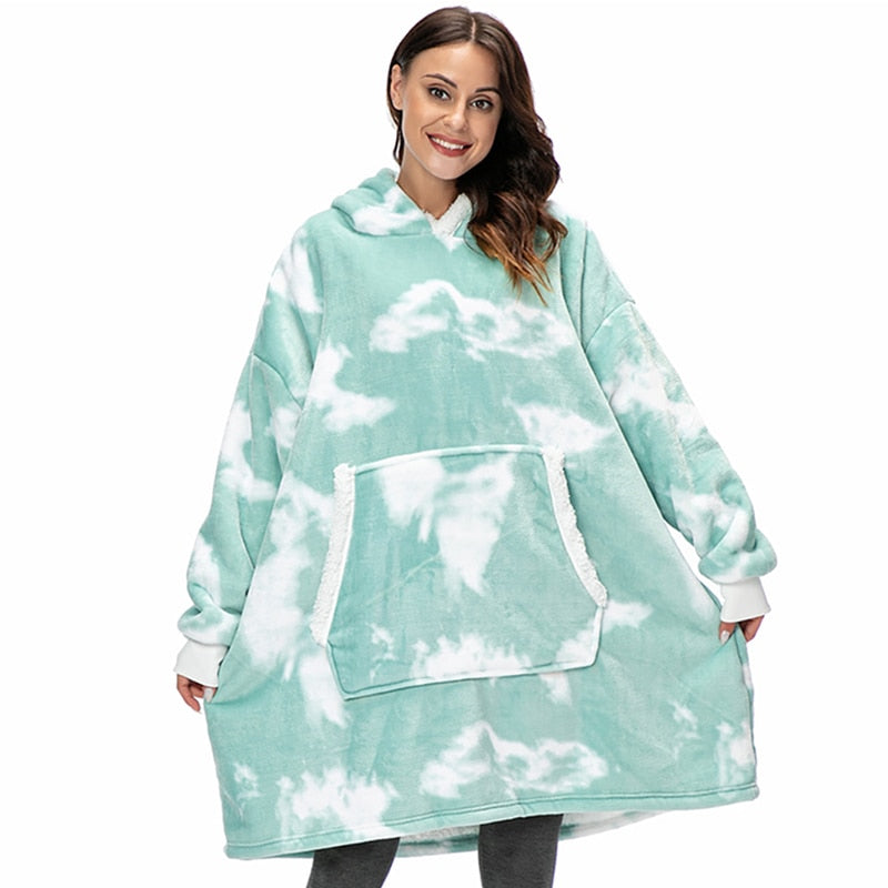 Cozy Hoodie Blanket Combo | Soft, Warm, and Versatile Wearable Blanket for Ultimate Comfort