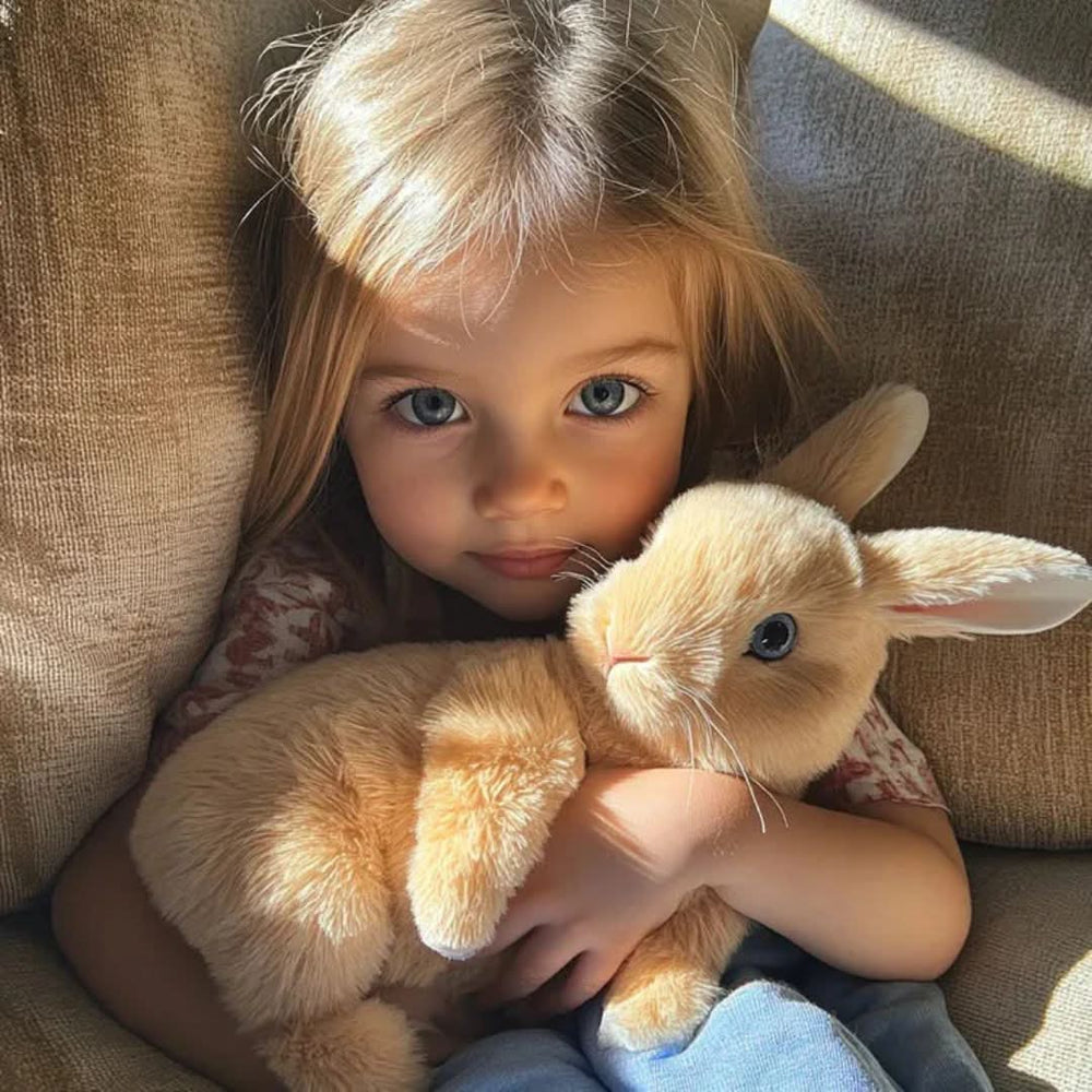 Animated HoppiLoom Bunny Plush Toy for Kids - Interactive Stuffed Animal with Sound and Movement