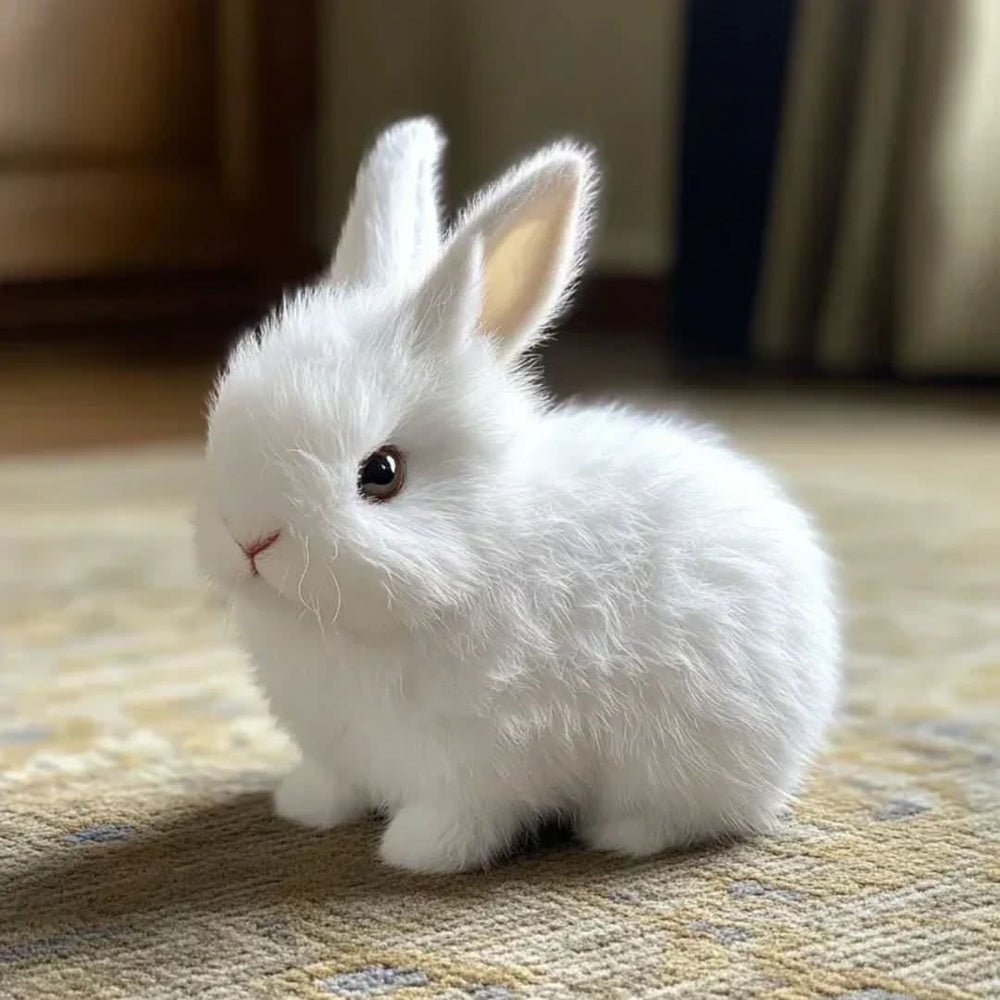 Animated HoppiLoom Bunny Plush Toy for Kids - Interactive Stuffed Animal with Sound and Movement