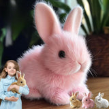 Animated HoppiLoom Bunny Plush Toy for Kids - Interactive Stuffed Animal with Sound and Movement