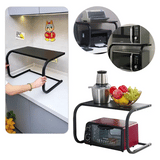Countertop Kitchen Shelf Rack – 2-Tier, Holds 25kg & No-Drill Setup