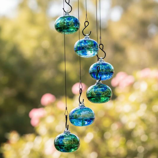 Hummingbird Feeder Wind Chime – Garden Decor, Easy-Hang & Multi-Port Design