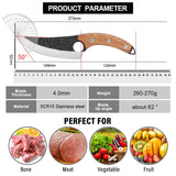 Huusk Premium Japanese Handmade Kitchen Knife - Precision Control Chef's Knife for Culinary Excellence